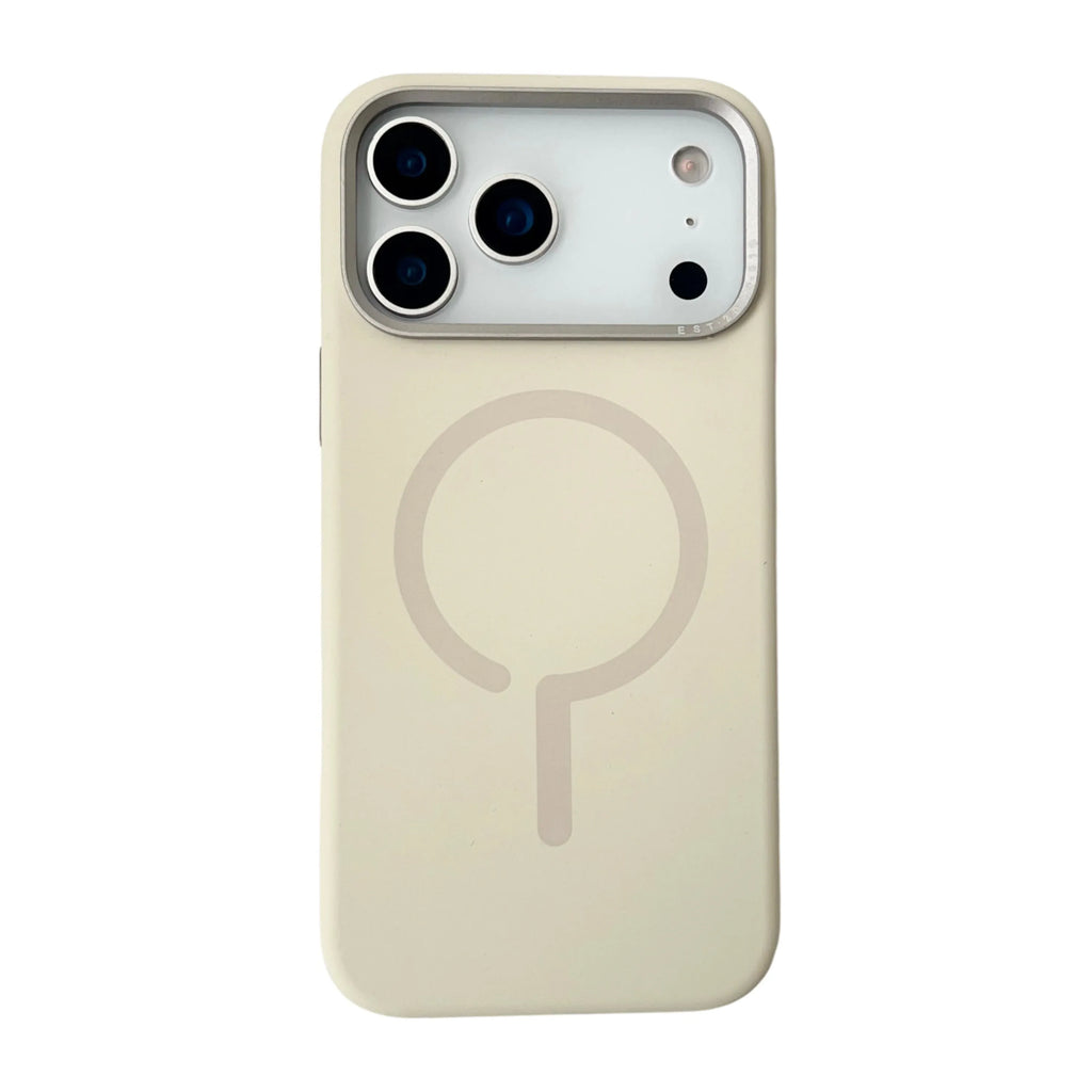 Ultra-thin hard shell magnetic phone case for iPhone 17 series in simple ins style, available in six colours