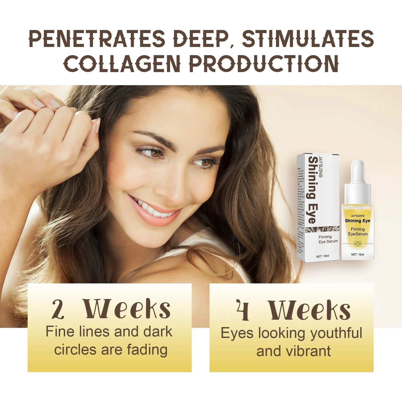 Moisturizing Eye Skin Care serum in a 10ml bottle with natural oils for eye hydration