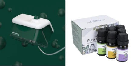 Premium Essential Oils Kit with six varieties including Lavender and Peppermint for natural wellbeing