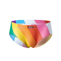 Men's low waist printed briefs in multiple colours including leopard print and solid green
