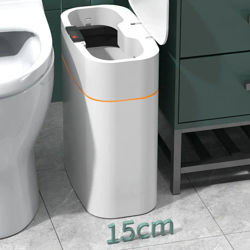 Hands-Free Automatic Trash Can with Odor Control and UV Sterilization for Kitchen, Bathroom, and Office Use