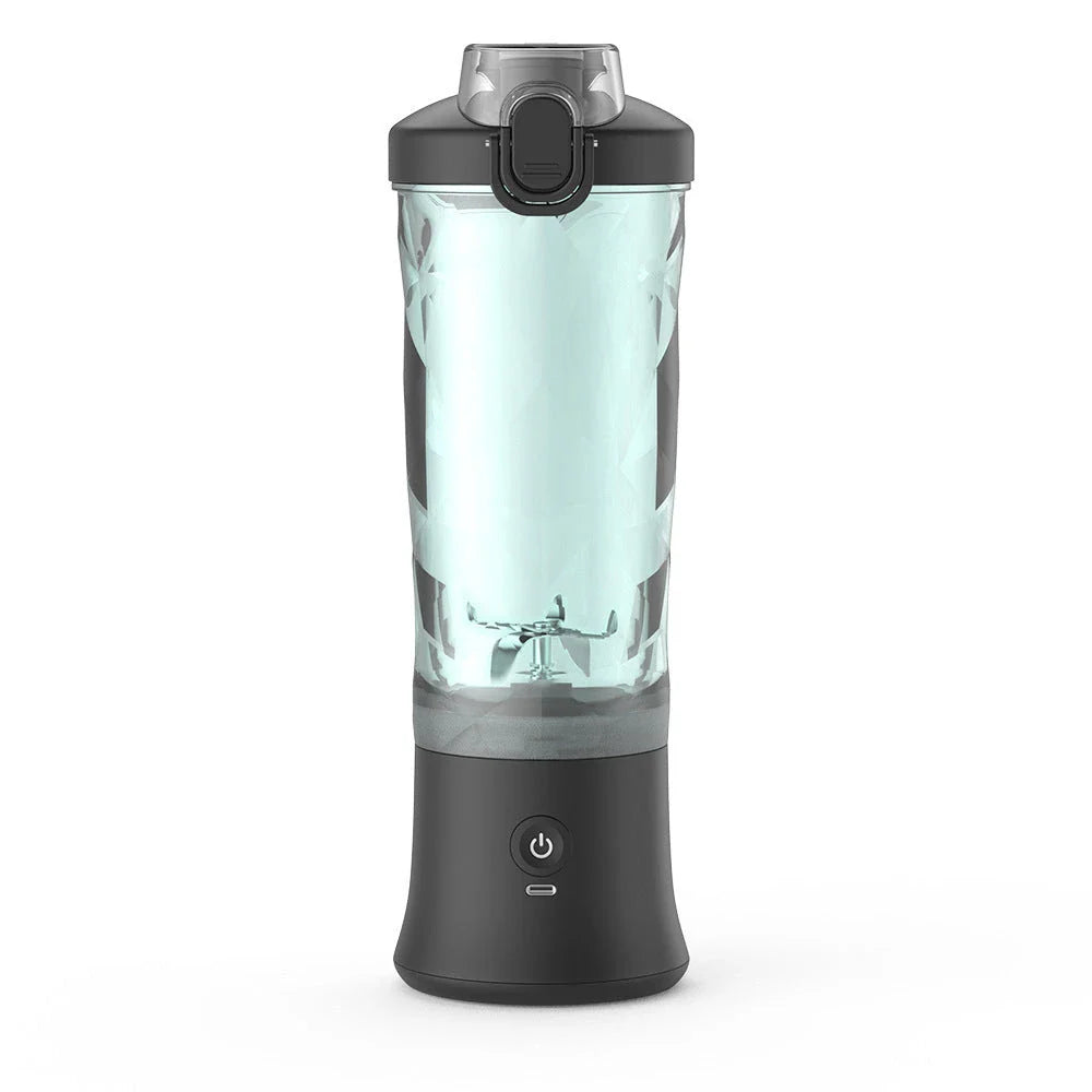 Premium personal blender with 6-blade design for smooth shakes and smoothies, portable and rechargeable for on-the-go use.