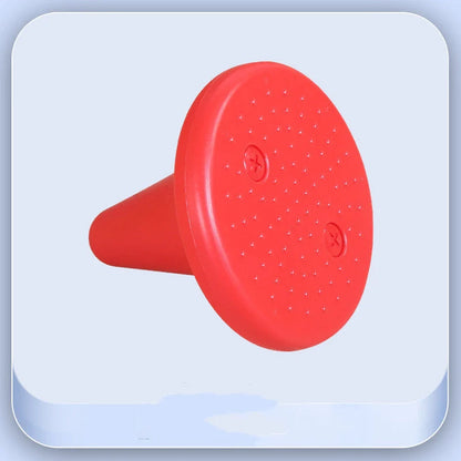 Children's balance training toy with bright colours and tactile dots for sensory integration