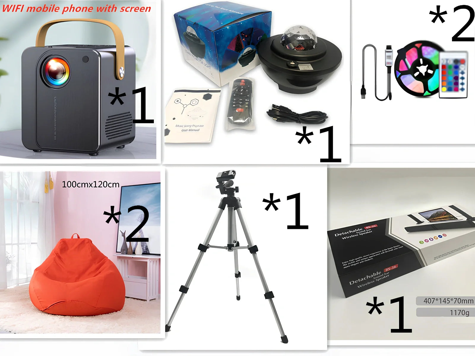 Black Card Combo Bluetooth TV speaker bar, 490x50x50mm, 1.2kg with remote and cables