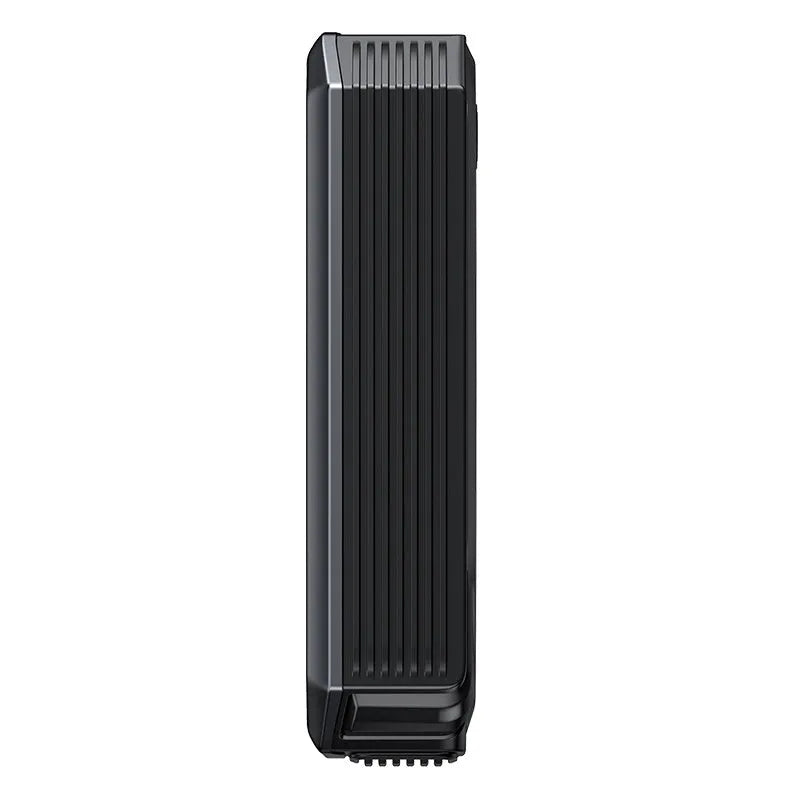 Baseus Super Energy Max black portable car jump starter with 20000mAh battery and 2000A peak current on a dark background