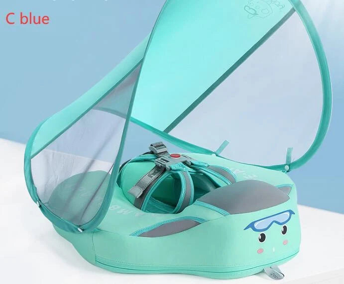 Baby swimming ring with 3D space layer fabric for safe and enjoyable water play