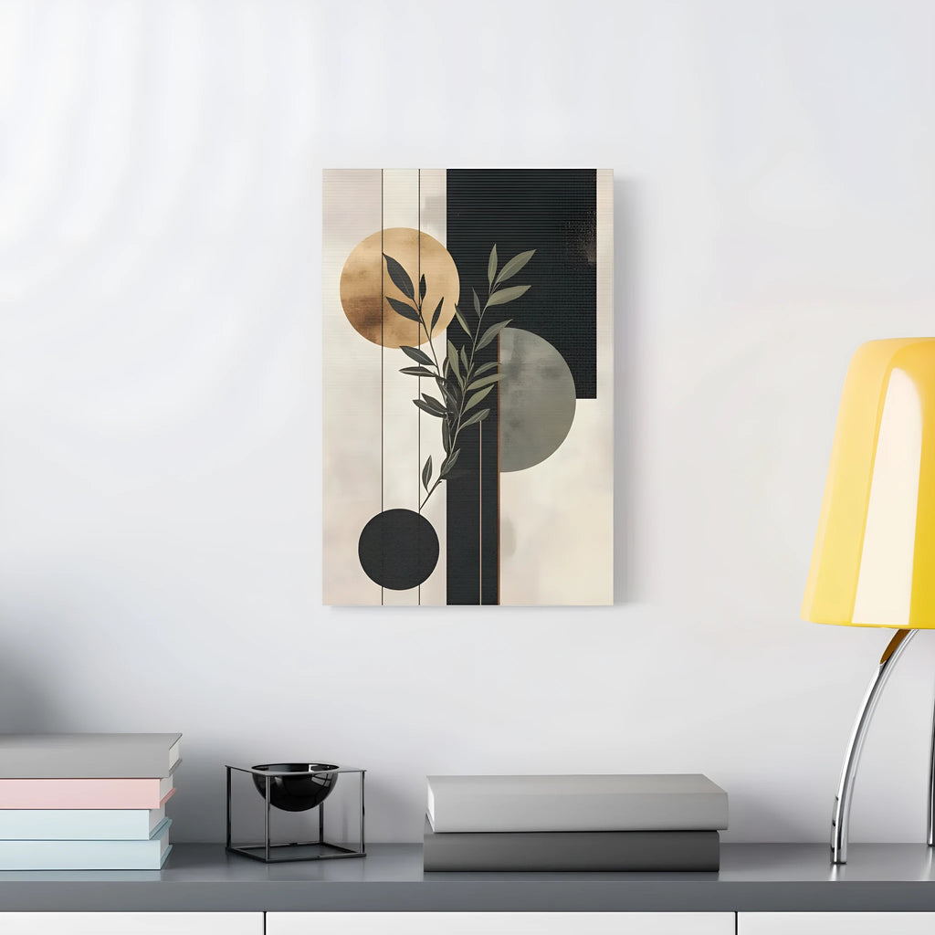 Modern minimalist inkjet poster on canvas, 30x45cm, single piece painting core with white edge for bedroom decoration