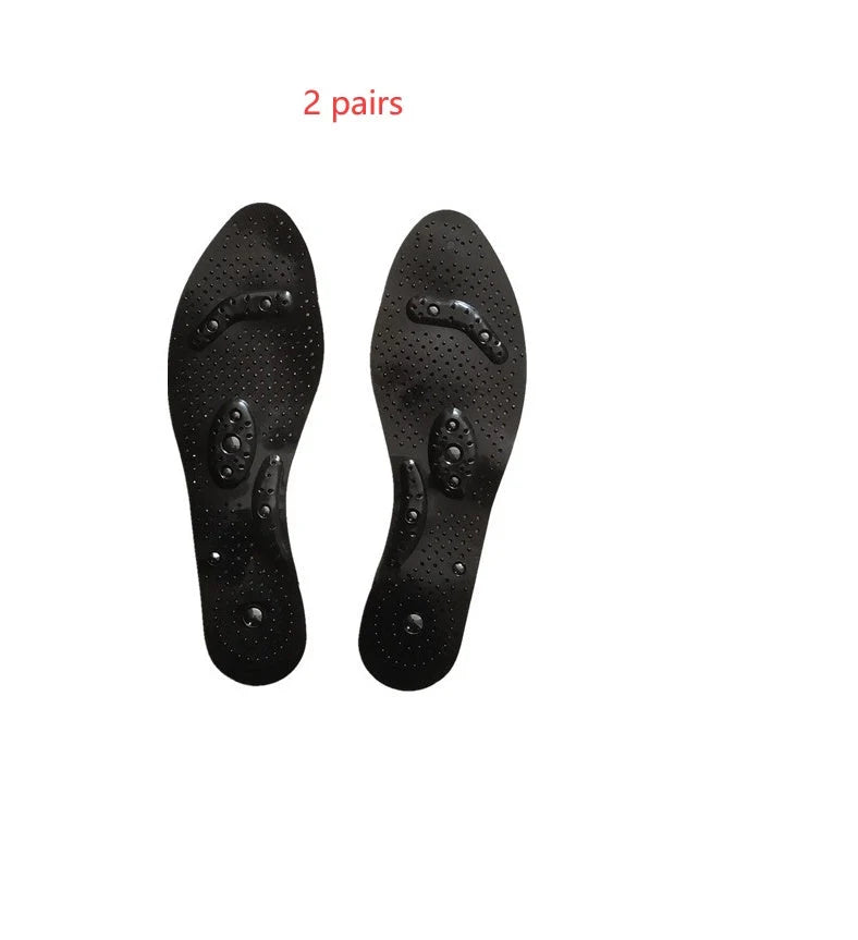 Magnetic therapy silicone massage insoles for foot comfort and health