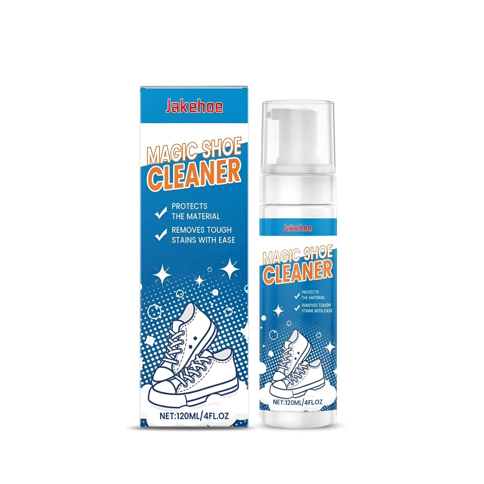 120ml bottle of liquid shoe cleaner for trainers and sneakers.