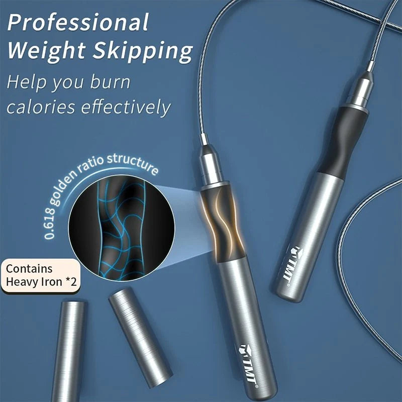 Adult Gravity Skipping Rope with weight-bearing design and ergonomic handles