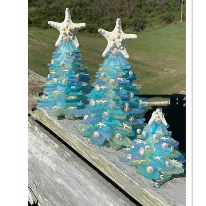 Unique blue PVC Christmas tree decoration for holiday DIY projects