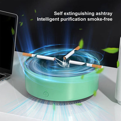 Premium Smoke-Eliminating Ashtray with Powerful Air Purification System and Sleek, Modern Design