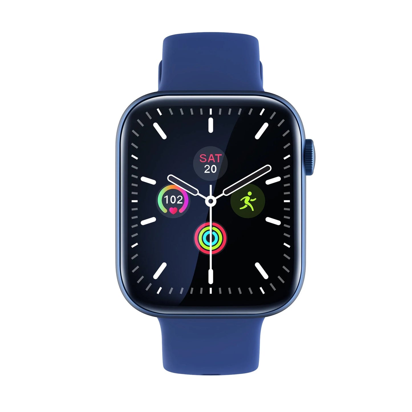 1.8 Inch Large Screen Health Monitoring Smart Watch in blue, black, gold, and silver options