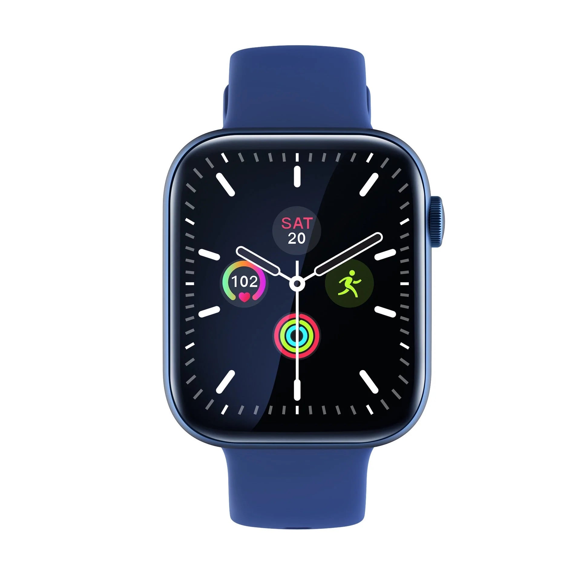 1.8 Inch Large Screen Health Monitoring Smart Watch in blue, black, gold, and silver options