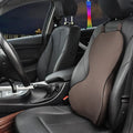 Memory cotton car waist back cushion in black colour on car seat