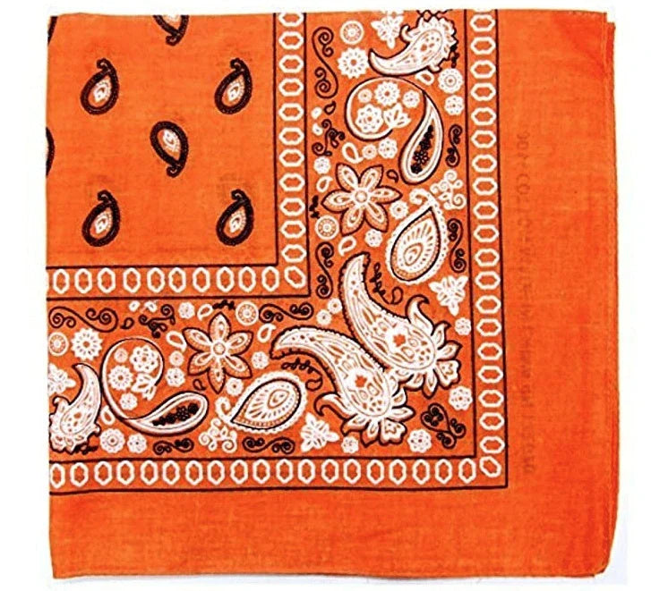 Cashew Flower Paisley Hip Hop Square Scarf in various colours