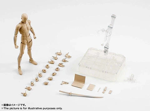 Articulated human mannequin kits for artists with interchangeable accessories