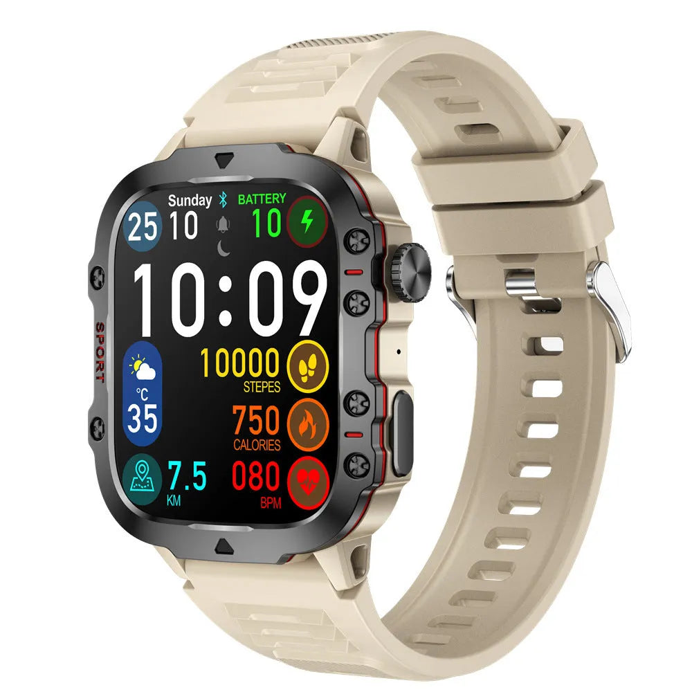QX11 Smart Bluetooth Watch with TFT touch screen display showing health metrics