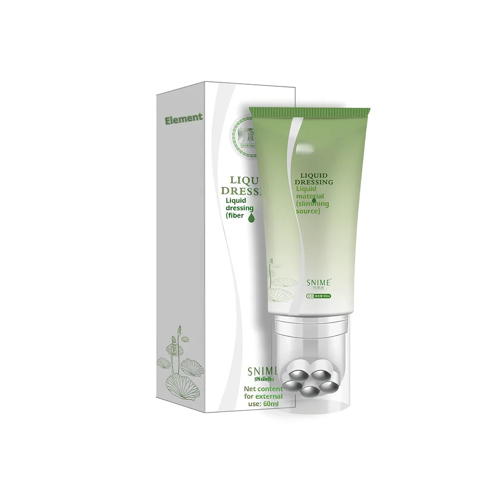 Green tinted Beauty Slimming Body Lotion tube, 200ml for firming and moisturising skin care