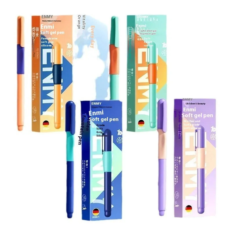 Student posture correction pen in choice of four colours with plastic shell and boxed packaging