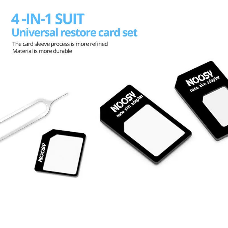 SIM card restore four-in-one set with adapters and pick tool for mobile phones