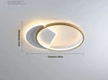 Nordic minimalist ceiling lamp in black or gold finish with clean circular design