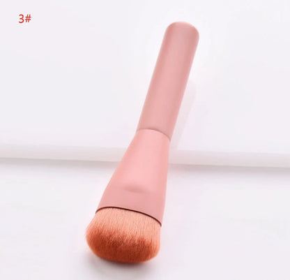 Premium cosmetic brush set with wooden handles for flawless makeup application