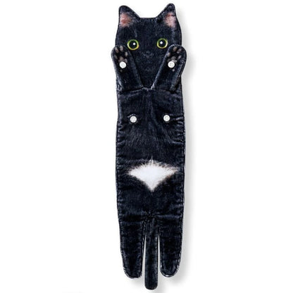 Long cat shape hand towels in various colors for bathroom and kitchen use