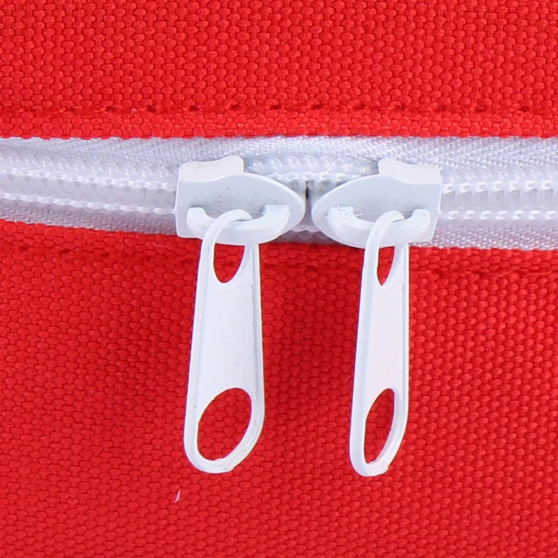 Large empty first aid kit in red, made from waterproof 600D Oxford cloth