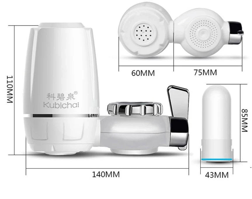 Faucet water purifier with high-speed flow and switchable water types for clean kitchen water