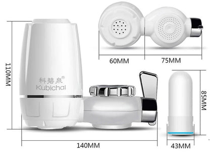 Faucet water purifier with high-speed flow and switchable water types for clean kitchen water