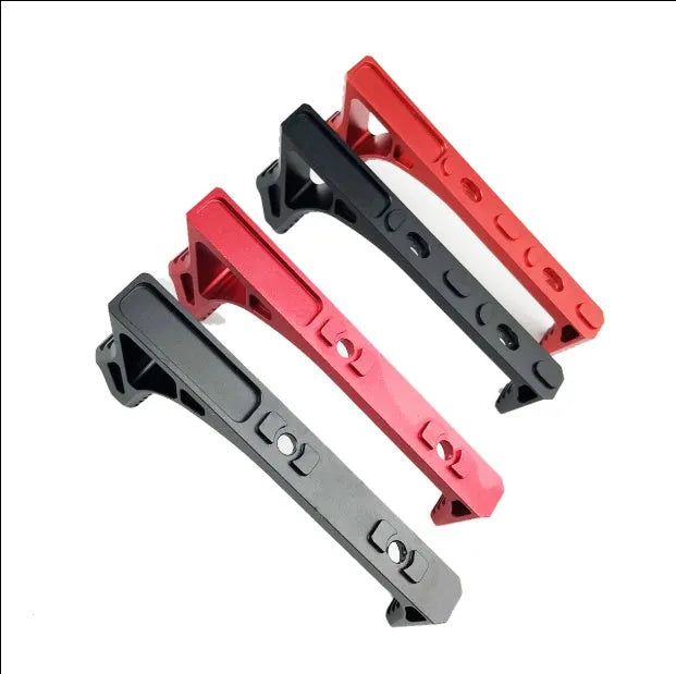 Metal hand stop firearm accessory for KEY-MOD and M-LOK rail systems