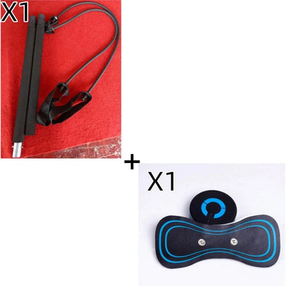 HQ-185 Mini Electric Shoulder and Neck Massager in black with massage patch