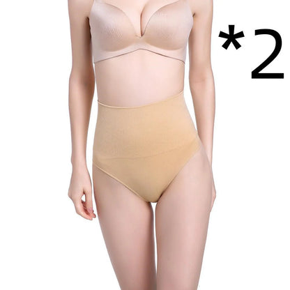 High-waist tummy control thong in assorted colours, featuring a 2-layer midsection design for shaping and support