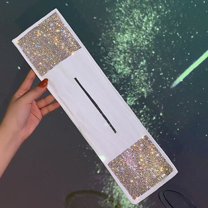 Celebrity Bun Hair Lazy Hair Curler Rhinestone Magic Headdress in black, white, and red