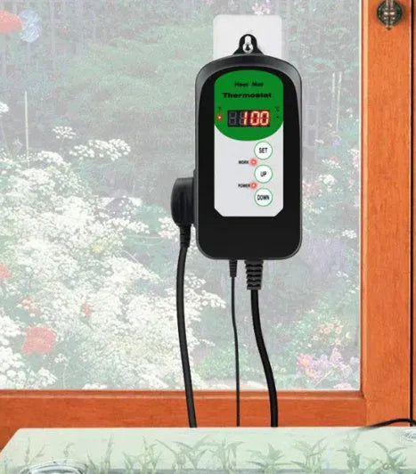 BH1912020 digital temperature controller with LCD display showing temperature readings