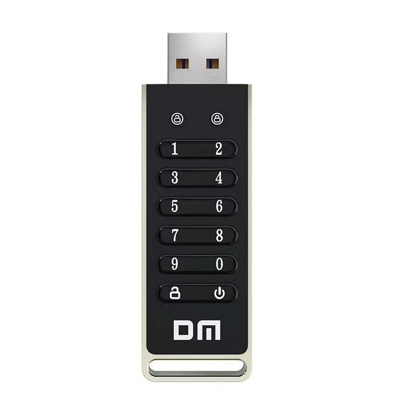 64GB USB 3.0 fingerprint encrypted flash drive with metal shell and password protection