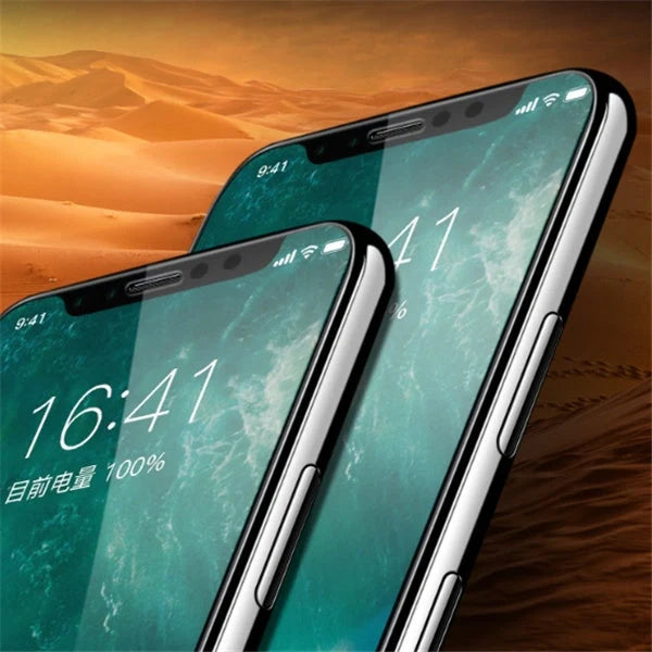 Tempered glass screen protector for iPhone models with high clarity and scratch resistance