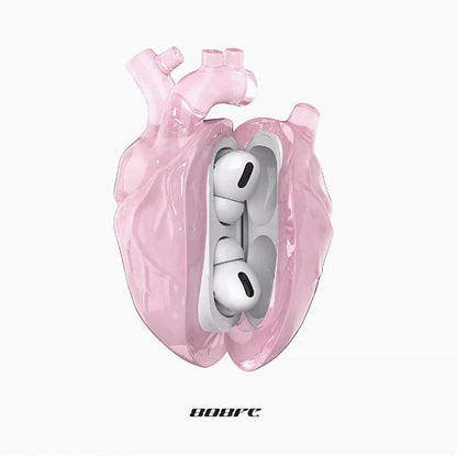 AirPods protective case showing charging port access and colour options