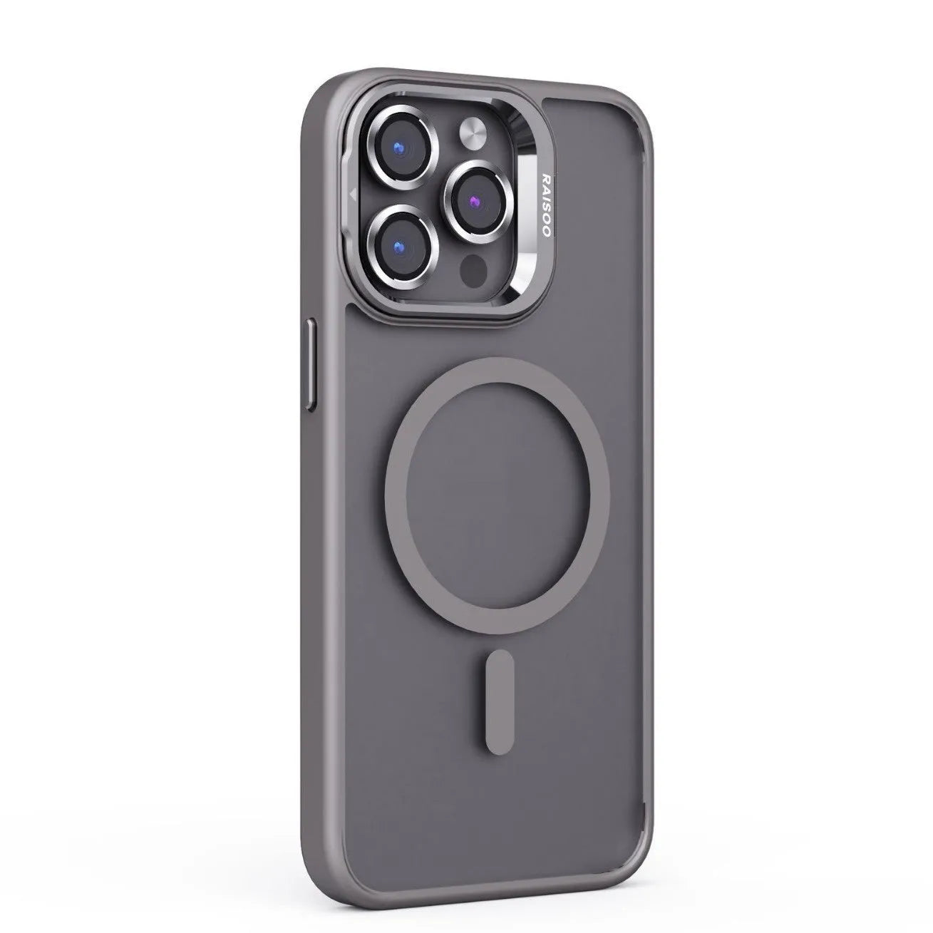 Frosted TPU magnetic phone case with built-in kickstand for iPhone 15 and 14 series
