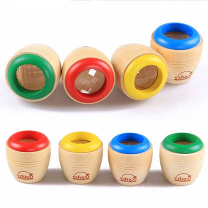 Wooden Magic Kaleidoscope educational toy for children with colourful visual effects