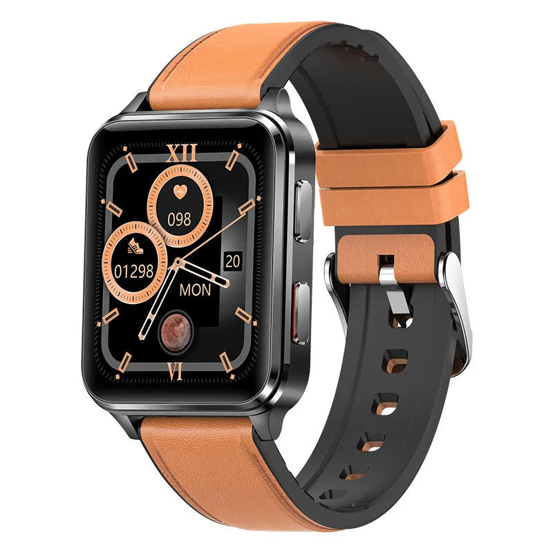Air Type multi-sport watch with a blue silicone strap and a 1.70-inch screen displaying fitness metrics