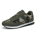 Camouflage pattern men's and women's running shoes with suede upper and low-top design