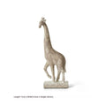 Wood colour European style giraffe ornament resin craft decoration measuring 30.5 cm tall