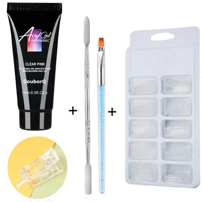 DIY Nail Polish Art Set featuring resin-based formula and application tools for creative manicures