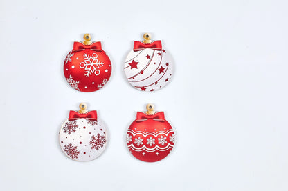 Hand-painted Christmas wooden signboard with 'Merry Christmas' message in red and green