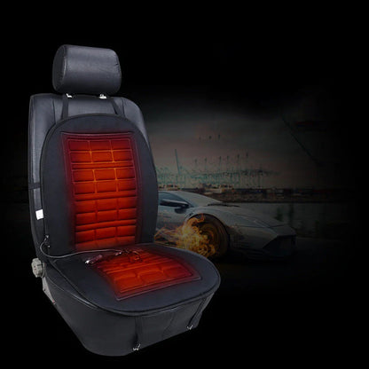 Adjustable car heating cushion with temperature control for back pain relief and warmth