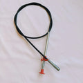 A black sewer dredge spring pipe cleaning tool for unblocking kitchen sink drains