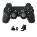 Classic Black wireless 2.4G gamepad with USB receiver for Android TV, PC, TV box and PS3 compatibility
