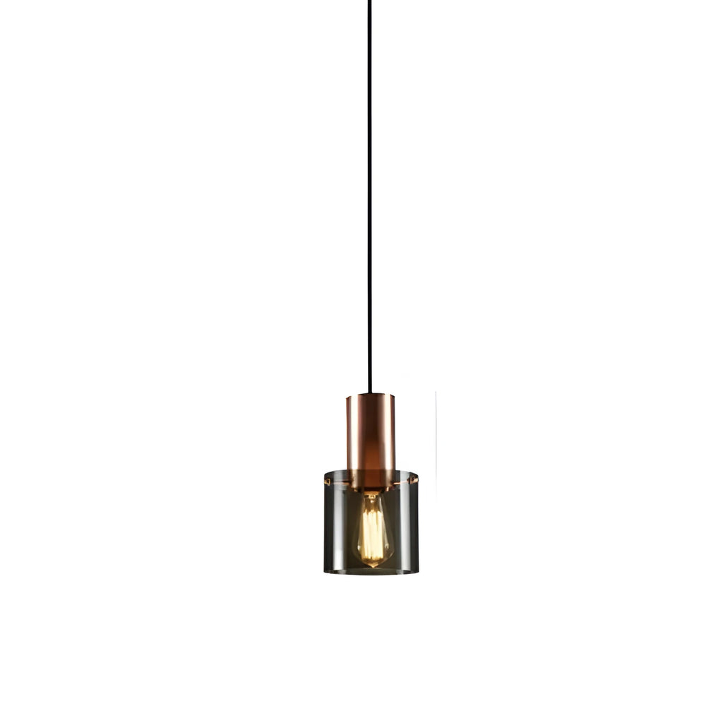 Modern simplicity glass droplight with H rose gold finish single head pendant for bedroom or dining room